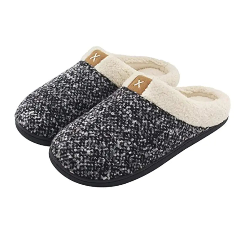 Memory Foam Slippers - All-Day Warmth Indoor Outdoor Comfort