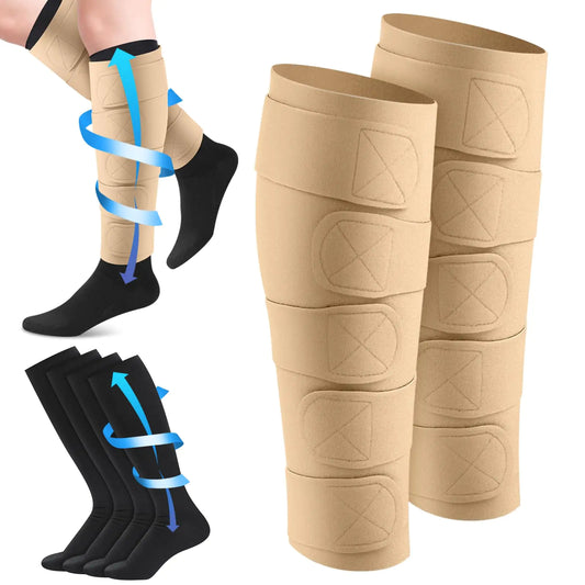 Compression Leg Wrap Kit - Adjustable Electronic Massager Lymphedema Support