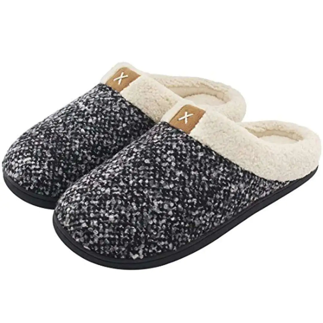 Memory Foam Slippers - All-Day Warmth Indoor Outdoor Comfort