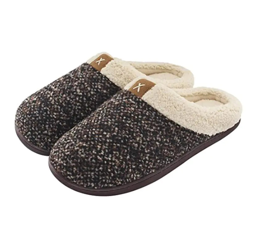 Memory Foam Slippers - All-Day Warmth Indoor Outdoor Comfort