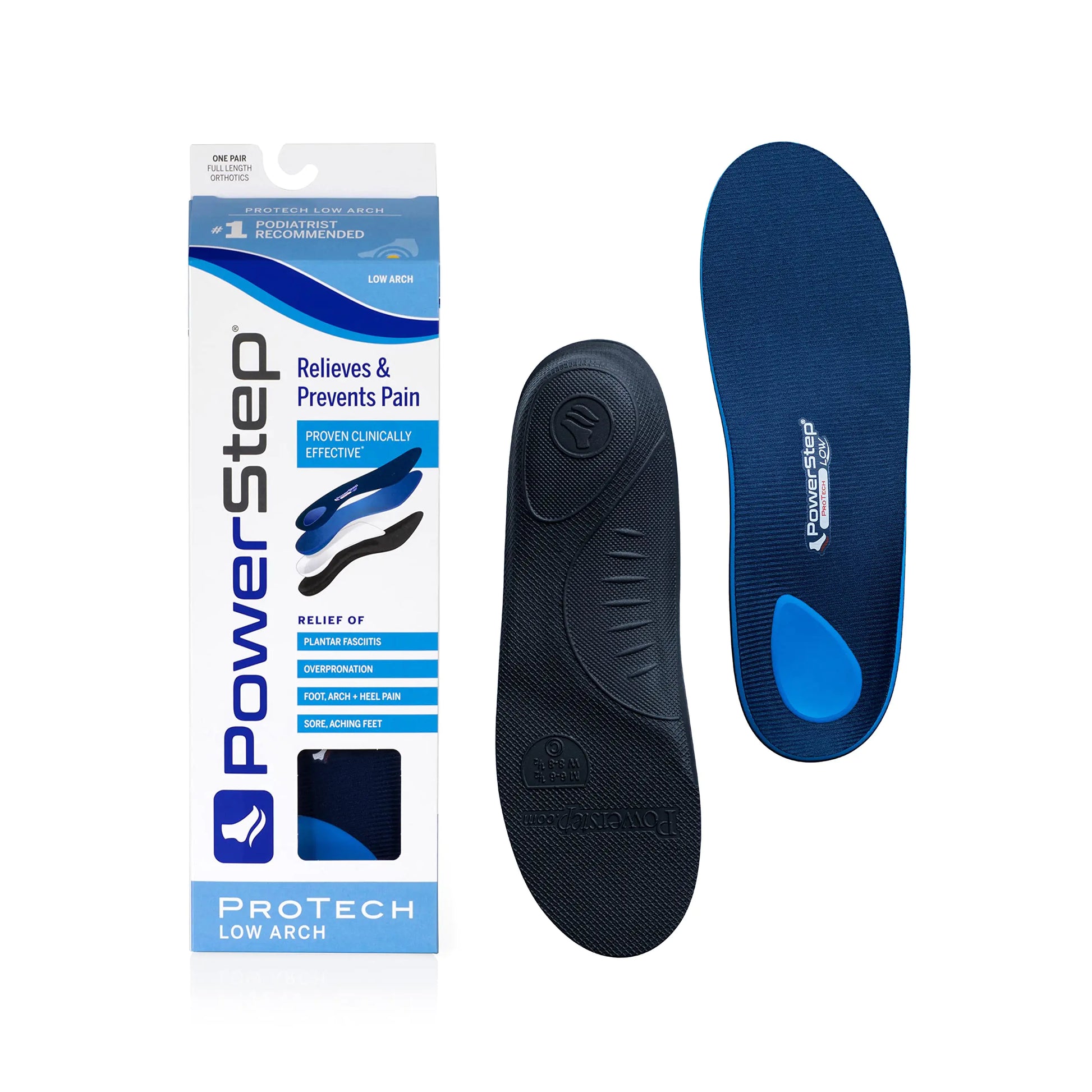 Flat foot correction insoles with arch support and heel cushioning
Orthopedic insoles showing trim-to-fit design for custom shoe sizing
