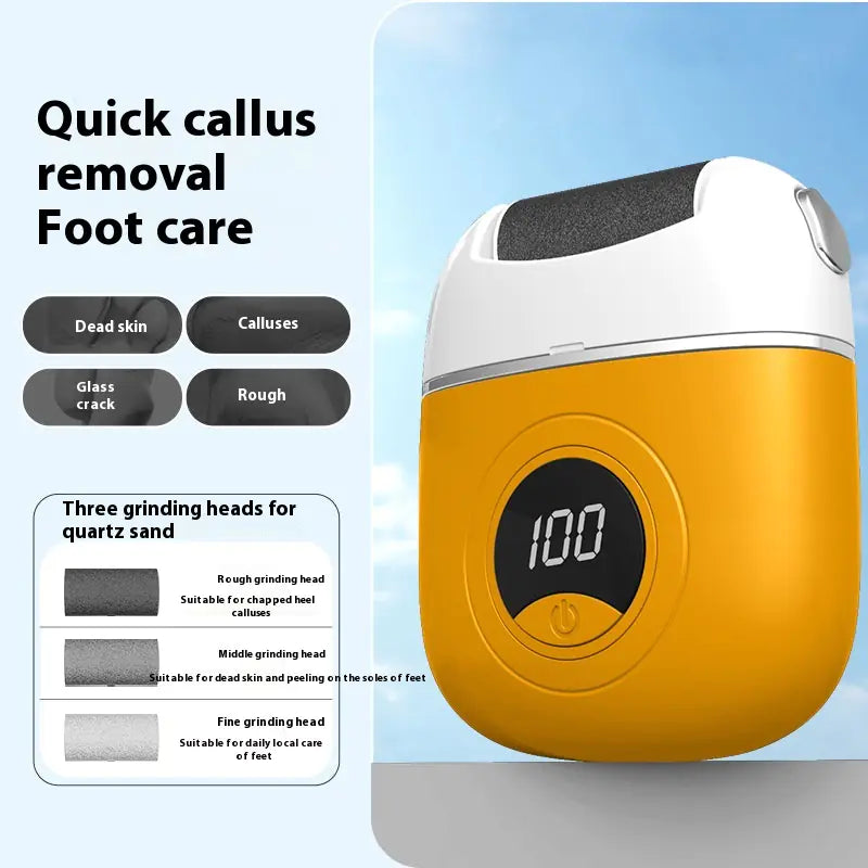 Electric Callus Remover Waterproof - USB-C Rechargeable 3 Grinding Heads